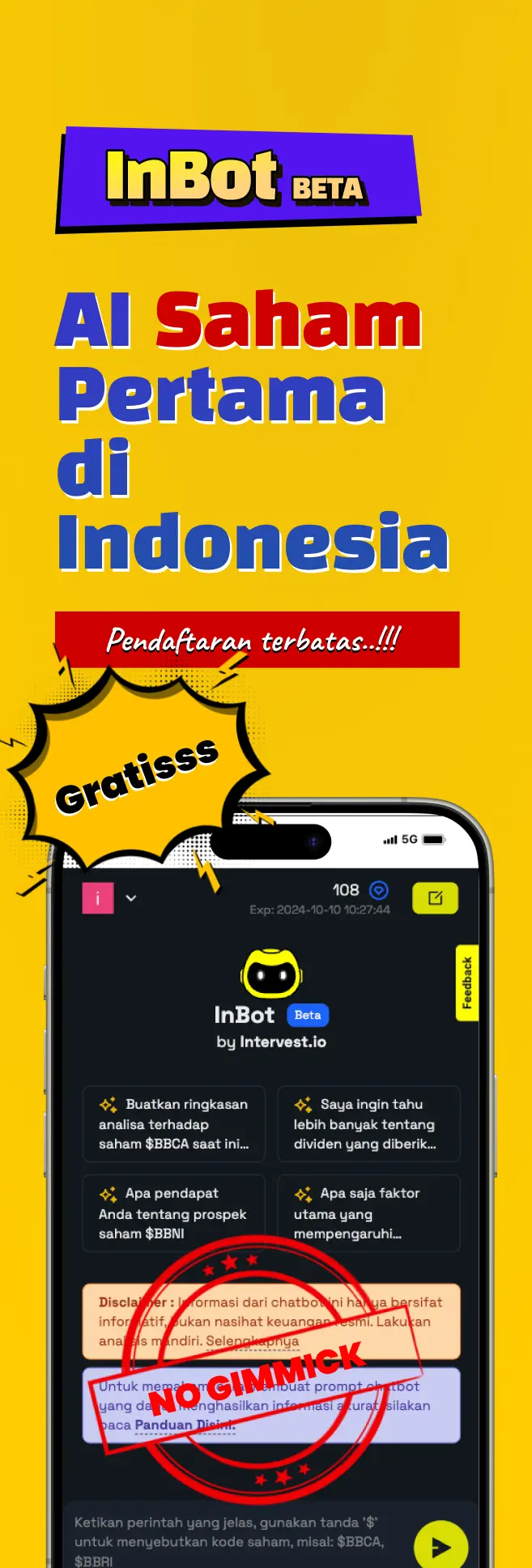 Analisa Saham dengan AI InBot