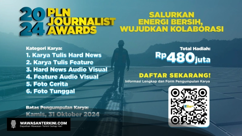 Pendaftaran PLN Journalist Award 2024 Diperpanjang Hingga 14 November